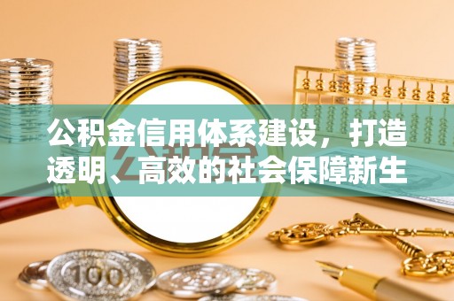鹤壁公积金信用体系建设，打造透明、高效的社会保障新生态