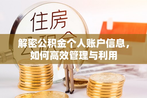 鹤壁解密公积金个人账户信息，如何高效管理与利用