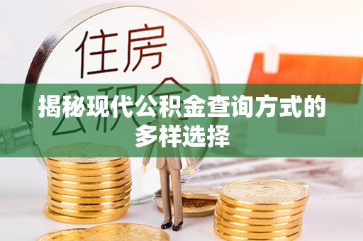 鹤壁揭秘现代公积金查询方式的多样选择